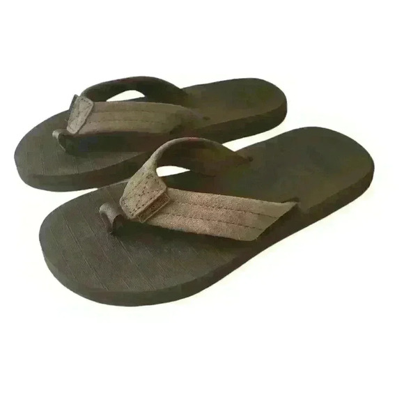 Quicksilver Kids Carver Suede Flip Flip Sandal Size 4.5 - Picture 2 of 8